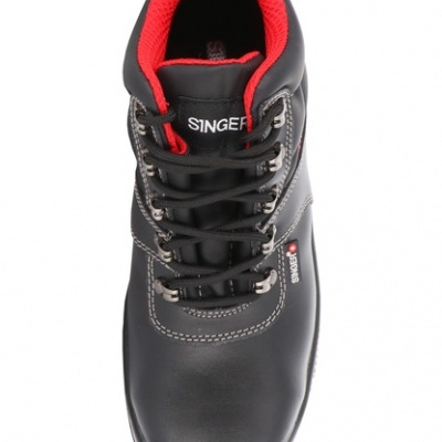 BOTA DE SEGURANÇA  DE COURO DE FLOR - SINGER SAFETY (LAURO). BOTA DE SEGURANÇA  DE COURO DE FLOR - SINGER SAFETY (LAURO).