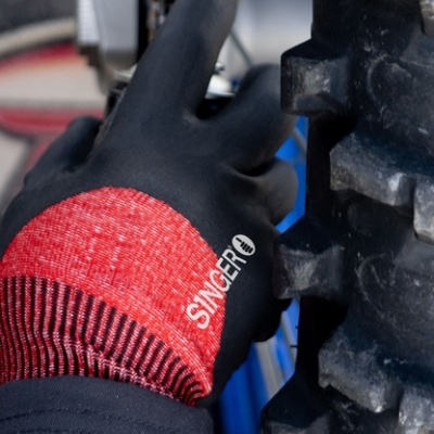 Luva HDPE e espuma de nitrilo PHD50RED/PHD54RED - Anti-corte D