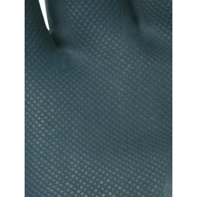 Luvas pretas com superfície texturizada quadriculada