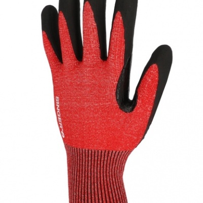 Luva HDPE e espuma de nitrilo PHD5RED - Anti-corte D.