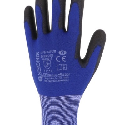 Luva de proteção Suporte poliamida - SINGER SAFETY (NYM18PUB)