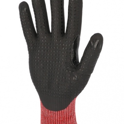 Luva HDPE e espuma de nitrilo PHD5RED - Anti-corte D.