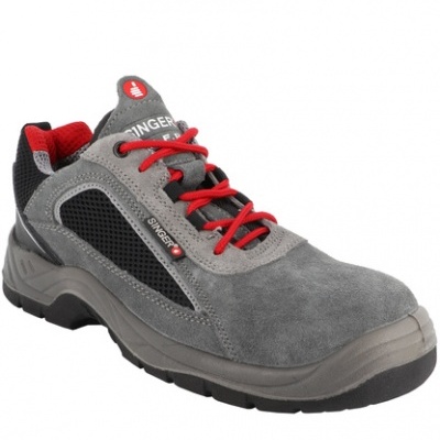 Sapato de segurança couro curtido acamurçado. S1P FO SR - SINGER SAFET (RODI)