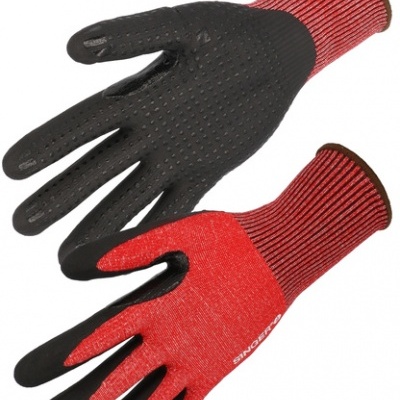 Luva HDPE e espuma de nitrilo PHD5RED - Anti-corte D.