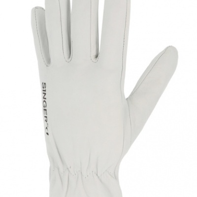 AGN102   LUVA DE COURO DE CORDEIRO.