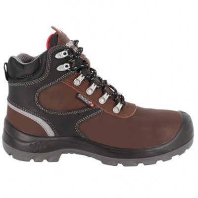 BOTA DE PROTEÇÃO DE COURO ALTO S3 SRC(ASTRO )- SINGER SAFETY.