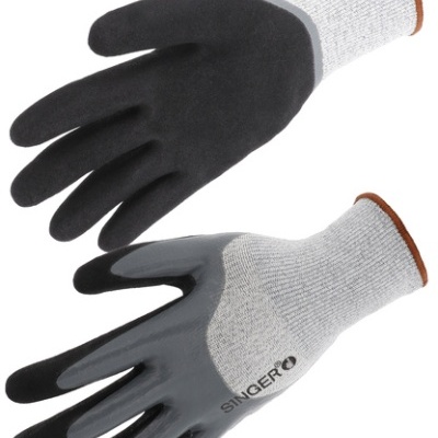 Luvas Corte D. Fibras PEAD. Palma com nitrilo - Singer Safety (PHD557ICE)