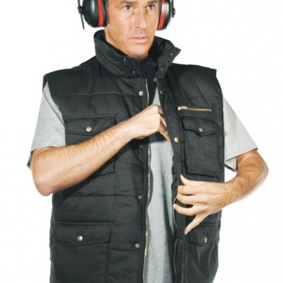 GILSPORTM COLETE DE POLIÉSTER/ALGODÃO. MULTI-BOLSOS.