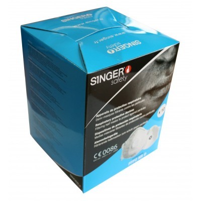 Máscara com uma válvula FFP2 NR D. AUUM20VSL Singer