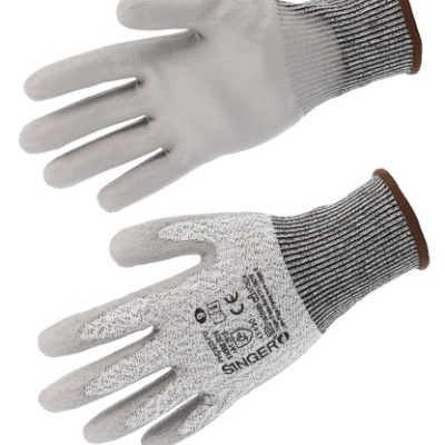 Luvas de Corte D. Fibras PEAD. Calibre 13. Dorso arejado - Singer Safety (PHD335PUR)