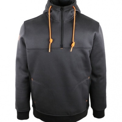 Sweatshirt forro polar Preta 350 g/m2 - SAMY