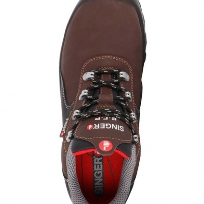 Sapato de proteção S3 SRC Couro Flor - SINGE SAFETY (TRANO).