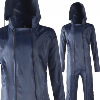 Fato de Chuva em Poliéster revestido com P.V.C - Azul/Verde VPLCOSLOM / VPLOSLOV