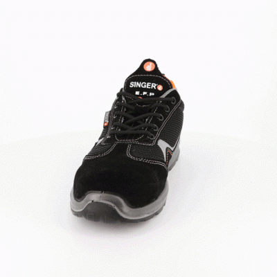 Sapatilha de segurança em couro acamurçado SINGER GENES - S1PL FO SR