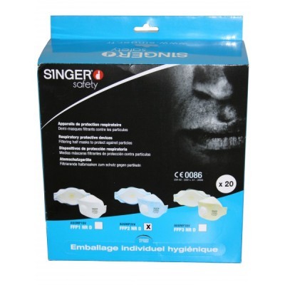 Meia máscara FFP2 NR D. AUUMP20V Singer