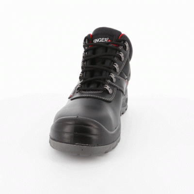 BOTA DE SEGURANÇA  DE COURO DE FLOR - SINGER SAFETY (LAURO). BOTA DE SEGURANÇA  DE COURO DE FLOR - SINGER SAFETY (LAURO).