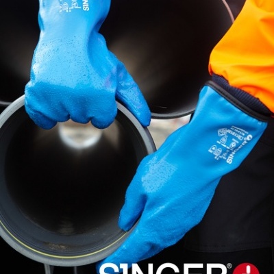 NITPOL30  LUVA DE NITRILO TODA REVESTIDA 300 MM. REVESTIMENTO DE LÃ ISOLANTE