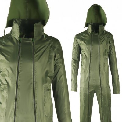 Fato de Chuva em Poliéster revestido com P.V.C - Azul/Verde VPLCOSLOM / VPLOSLOV