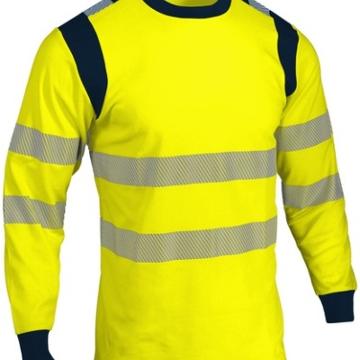 T-shirt de manga comprida de alta visibilidade. Proteção contra os UV - Siger Safety (TUVA)