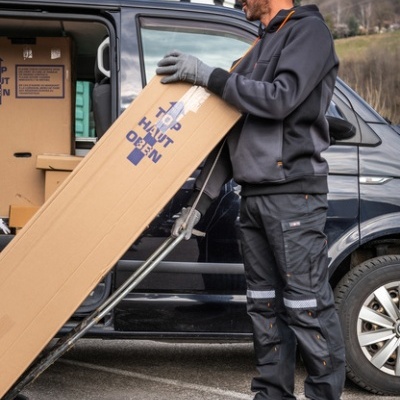 Sweatshirt forro polar Preta 350 g/m2 - SAMY