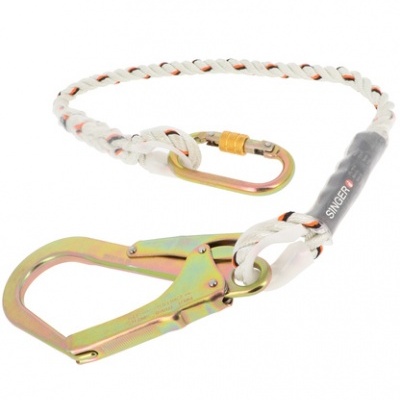 Longe de conexão de poliamida com conetores de engate rápido, 1,00 ou 1,50m