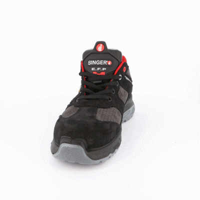 INDRA  S1P-SRC. SAPATOS CROSTA DE COURO E MALHA. ESD.