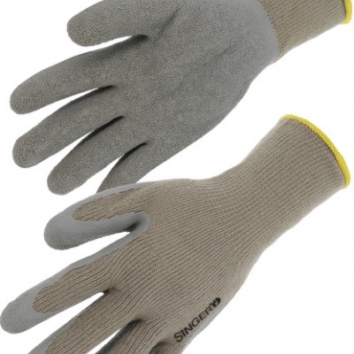 TAC10GT-  LUVA DE LÁTEX. SUPORTE ACRÍLICO. AREJADO DE VOLTA. CALIBRE 10.