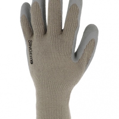 TAC10GT-  LUVA DE LÁTEX. SUPORTE ACRÍLICO. AREJADO DE VOLTA. CALIBRE 10.