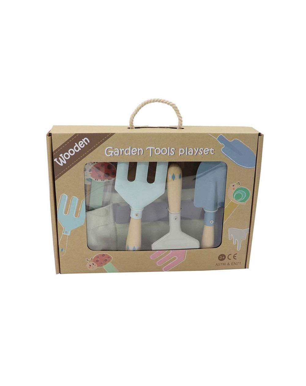 Cinto com Conjunto de Ferramentas de Jardim de Madeira Cinto com Conjunto de Ferramentas de Jardim de Madeira