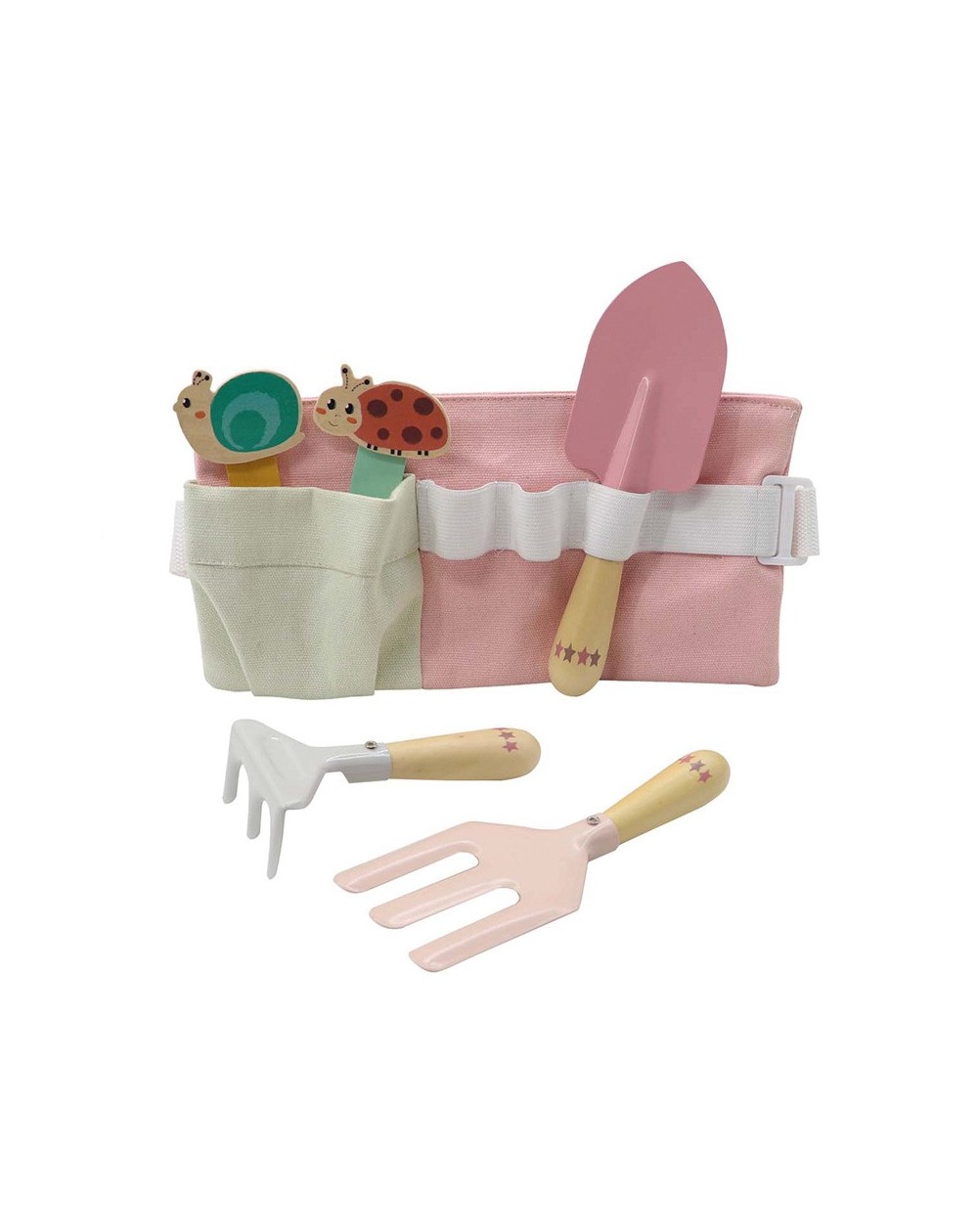 Cinto com Conjunto de Ferramentas de Jardim de Madeira Cinto com Conjunto de Ferramentas de Jardim de Madeira