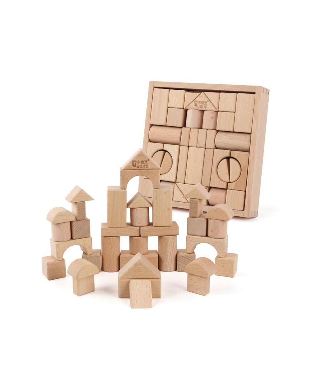 Blocos de Madeira Natureza - 35 peças Blocos de Madeira Natureza - 35 peças