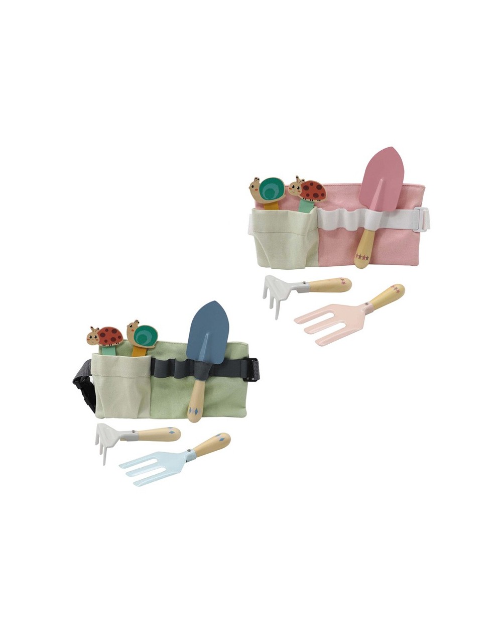 Cinto com Conjunto de Ferramentas de Jardim de Madeira Cinto com Conjunto de Ferramentas de Jardim de Madeira