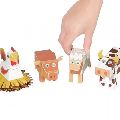 Animais da Quinta - Brinquedo de Papel Animais da Quinta - Brinquedo de Papel