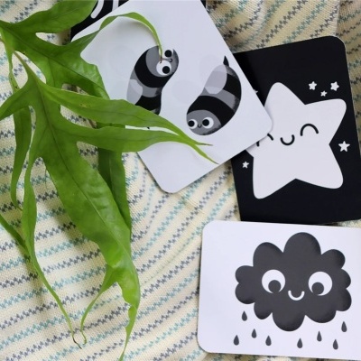 Cartas de contrastes para bebés