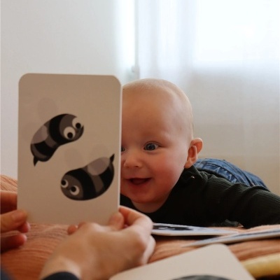 Cartas de contrastes para bebés