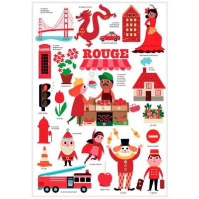 Mini Poster Vermelho da Poppik