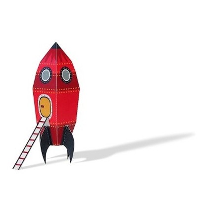Foguetão - Brinquedo de Papel