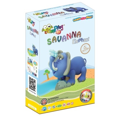 ELEFANTE - Plasticina JumpingClay e Acessórios