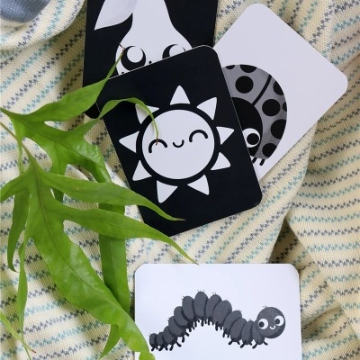 Cartas de contrastes para bebés