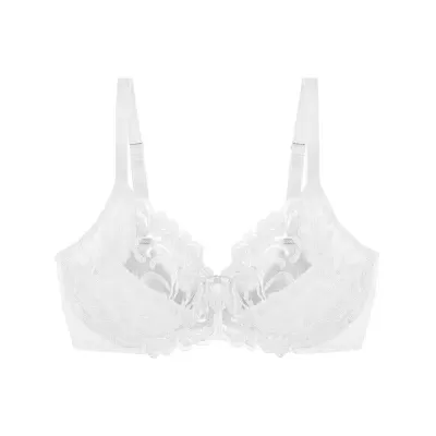 Soutien branco em renda com alças ajustáveis