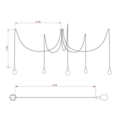 ARANHA 5 | 6 | 7 CROMADO | VERMELHO