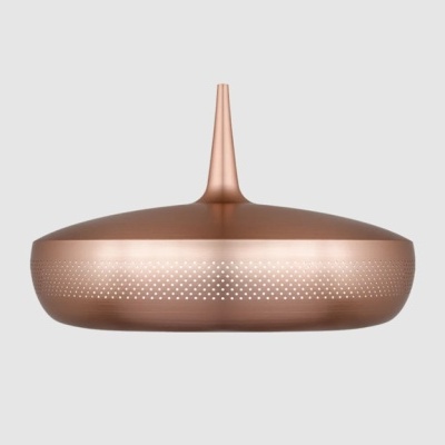 Candeeiro pendente cobre com padrão de furos