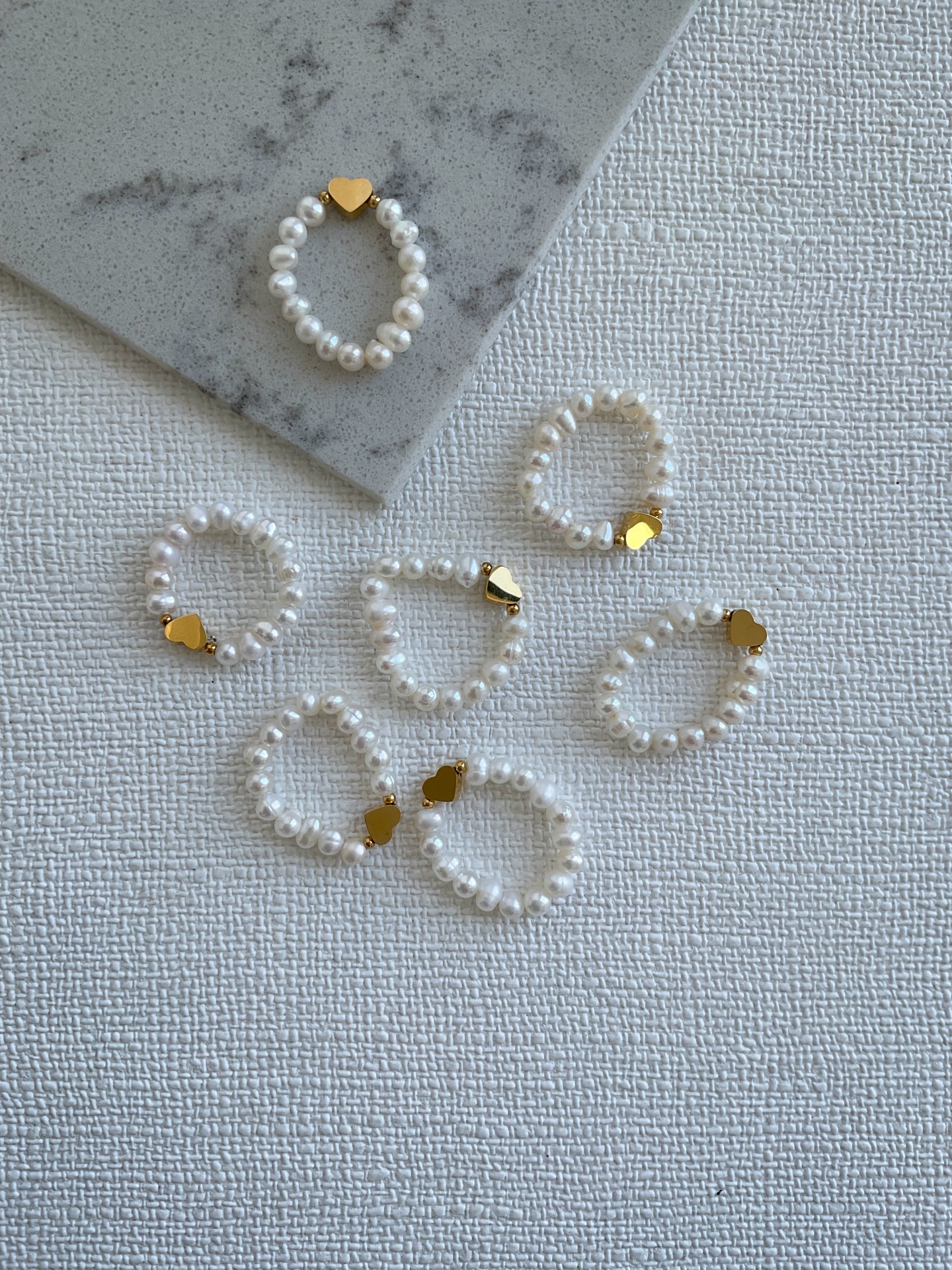 ANEL CORAÇÃO E PÉROLAS ANEL CORAÇÃO E PÉROLAS