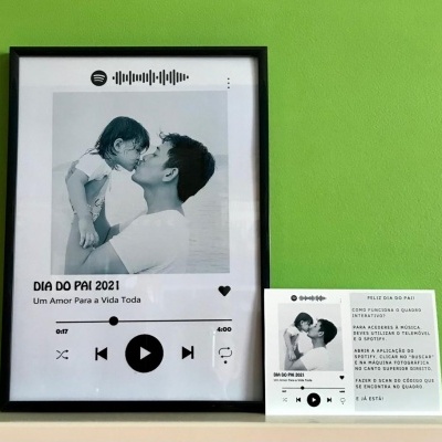 Quadro Interativo com Fotografia e Música