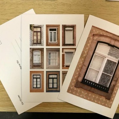 Coleção 5 postais janelas Porto