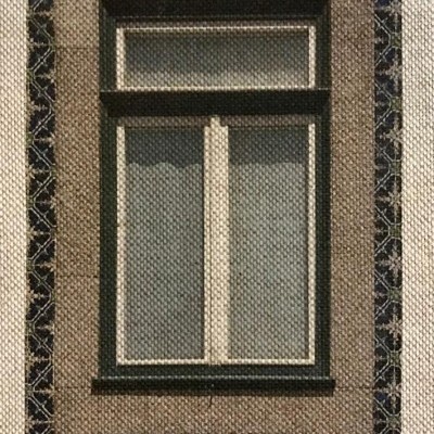 Tela em linho estampada#TP00