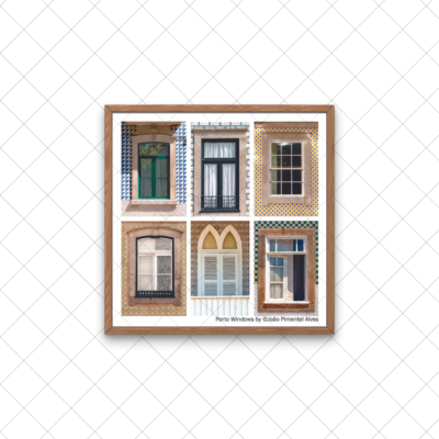 Quadro Porto Windows Quadrado - Fotografia