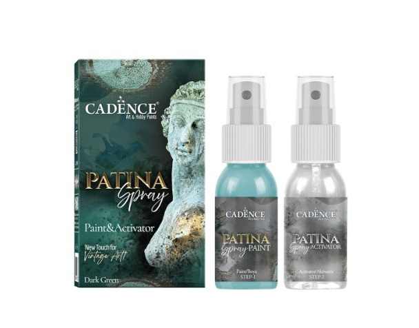PATINA SPRAY 50+50ml - DARK GREEN CADENCE 882636 PATINA SPRAY 50+50ml - DARK GREEN CADENCE 882636