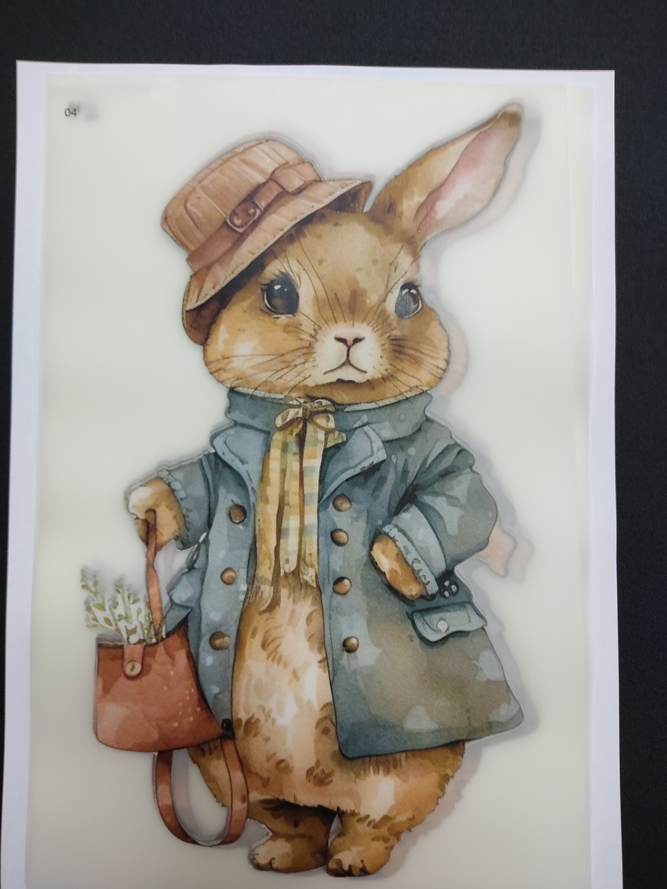 Transfere "Coelho com chapéu" DTFR 04 Transfere "Coelho com chapéu" DTFR 04