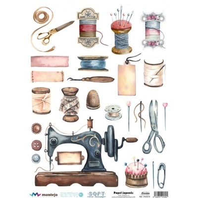 Papel de Arroz SOFT A3 COSTURA 3 spa5210